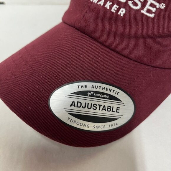 Yupoong Classics Lucchese Adjustable Burgundy Hat- NEW - Picture 2 of 5